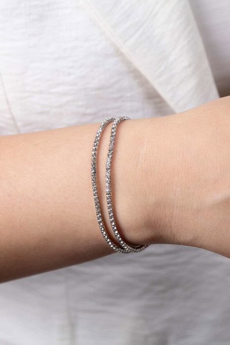 Heliophilia Silver Pulsera de Metal Plateada ELKGC68530G